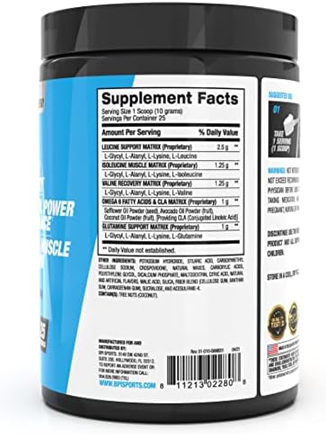 BPI Sports Best Aminos - BCAA Powder Post Workout & Glutamine Recovery Drink with Branched Chain Amino Acids for Hydration & Recovery, for Men & Women - Fruit Punch - 25 Servings (Pack of 5) - Image 3