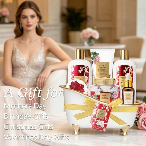 Spa Gifts for Mom, Birthday Gifts - 7Pcs Perfect Bath Gift Set for Women - Image 2