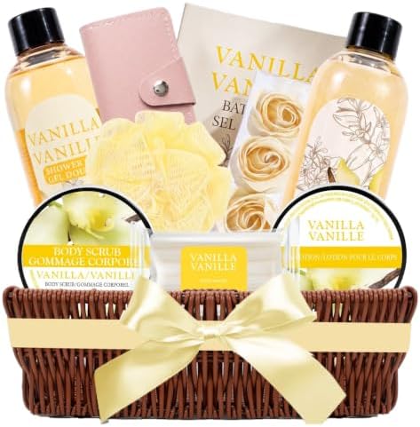 Green Canyon Spa Vanilla Gift Baskets for Women 10 pc Gifts by GreenCanyonSpa