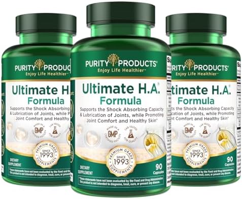 Purity Products Ultimate H.A. Formula - Clinically Studied BioCell Collagen by PurityProducts%C2%AE