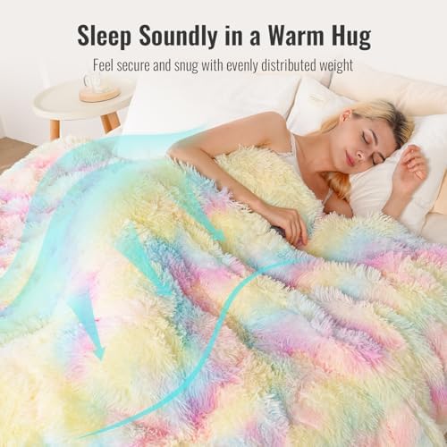 Uttermara Shagga Weighted Blanket for Adults Twin Size, 12lbs 48"x72" - Image 3