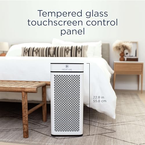 Medify MA-40 Air Purifier with HEPA Filter | 1,793 ft² Coverage in 1hr for Smoke, Wildfires, Odors, Pollen, Pets | Quiet Removal to 0.3 Microns | White, 1-Pack - Image 3