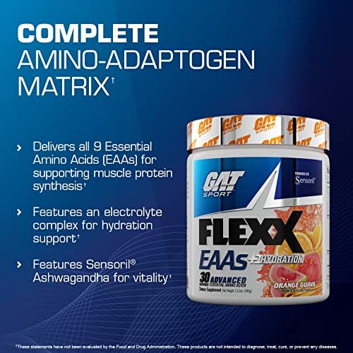 GAT SPORT FLEXX EAAs, Blue Razz, 12.5 oz (30 Servings) - Image 4
