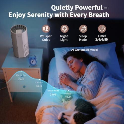 Afloia Air Purifier, 4-Stage Filter with Washable Pre-Filter, 1,076 ft² - Image 6