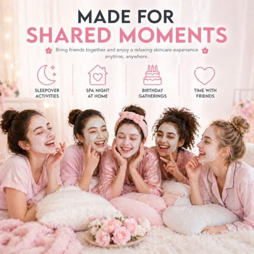 60PCS Spa Party Supplies for Girls, Sleepover Birthday Party Kit - Image 3
