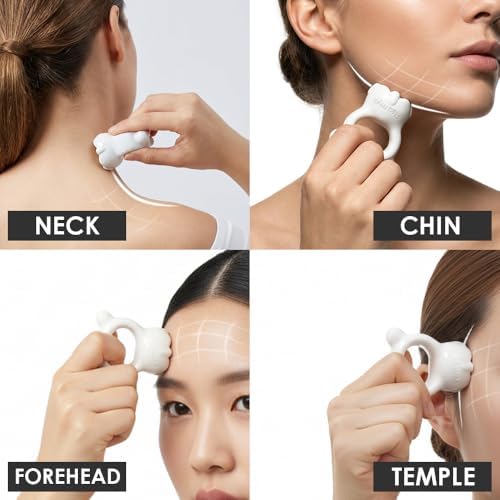 Ceramic Ring Mini Gua Sha Fascia Tool. Face for Lift. Korean Beauty Massage - Image 3