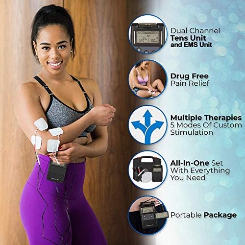 Roscoe Medical TENS Unit and EMS Muscle Stimulator, Twin Stim, OTC TENS Machine for Lower Back Pain Relief, Neck Pain, Clinical Strength Stim Machine - Image 3