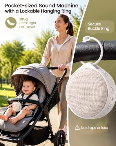 Glocusent Sound Machine Baby CrySense with 35 Non-Looping Soothing Sounds - Image 4