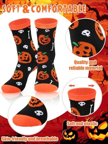Chicingyou 12 Set Halloween Socks and Pens Gifts Set for Coworkers - Image 5