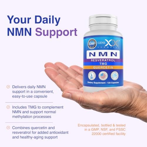 Genex Formulas NMN 1000mg 4-in-1 with TMG, Quercetin and Resveratrol - Image 4