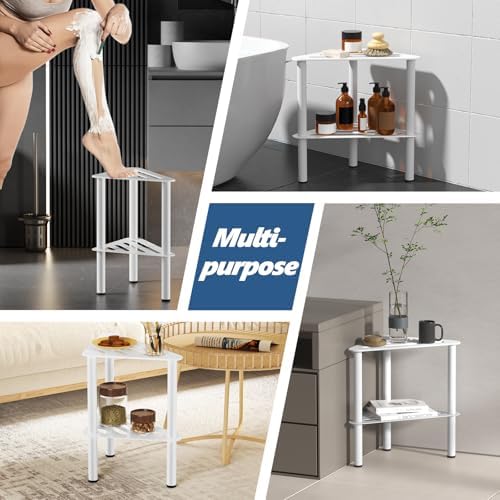 Corner Shower Foot Stool for Shaving Leg, Rust-Proof Non-Slip with Soap Box - Image 7