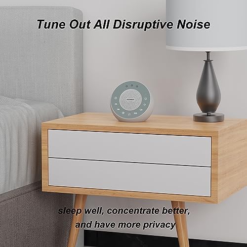 HOUSBAY Sound Machine White Noise for Sleeping, Gray - Image 2