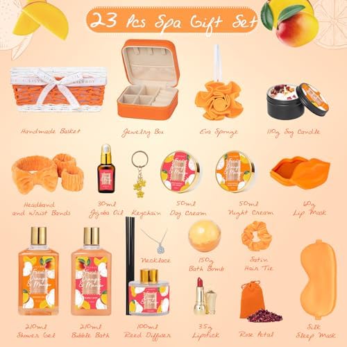23Pcs Spa Skin Care Kit, Birthday Gift - Perfect Spa Gift Baskets for Women - Image 3
