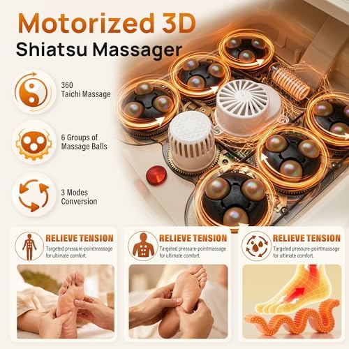 Collapsible Foot Spa Foot Soaking Tub Foot Spa Bath Massager with Heat | Remote Control with Detachable Rollers,Precise Temp Control,Hidden Handle, Foot Bath for Home Pedicure&Stress Relief - Image 3