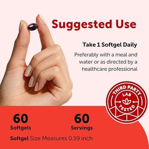 Micro Ingredients Astaxanthin 12mg Per Serving with MCT Oil, 60 Softgels - Image 4