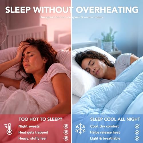Deconovo Cooling Blanket Full for Hot Sleepers, Dual Sided Cool Touch - Image 3