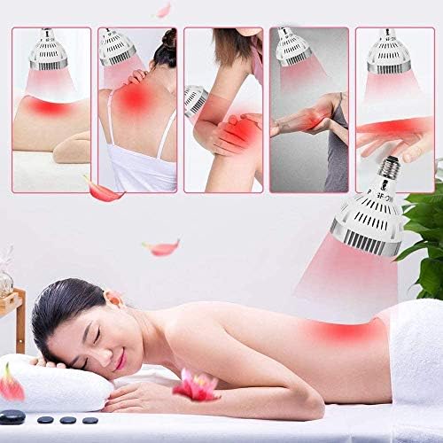 Red Light Therapy Lamp, 48W 24 LED Deep Red Light Bulb, 660nm & 850nm, 1 Count - Image 4