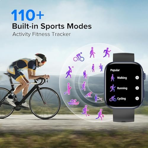 Smart Watches for Men Women, Make/Answer Calls, 2.01" HD Screen with 260+ Watch Faces, Heart Rate/SpO2/Sleep Monitor, 123 Sports Modes, Long Battery Life Fitness Watch Compatible with iPhone Android - Image 6