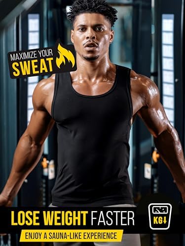 Men’s Sweat Vest - Boost Weight Loss with Increased Sweating & Compression Technology Sauna Vest for Men (XS-7XL) - Image 2
