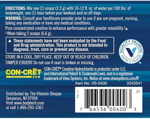 BodyTech Creatine HCl + Electrolytes Powder, Rocket Pop, 8.8 Oz - Image 3