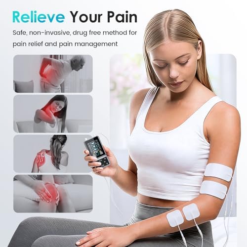 TENS Unit Muscle Stimulator with HD Color Screen, 3-in-1 TENS EMS Machine for Pain Relief & Muscle Recovery, 24 Modes Pulse Massager for Sciatica, Back, Hip, Neck, Shoulder and Elbow Pain - Image 2