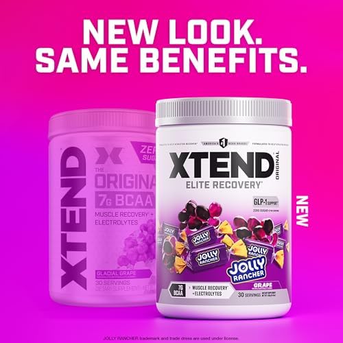 Xtend Original BCAA Powder with Zero Sugar, Jolly Rancher Grape, 30 Serv - Image 4