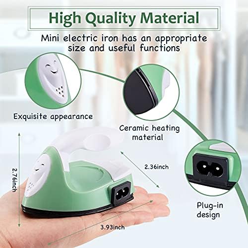 Honoson Mini Craft Iron with Charging Base Tiny,Green - Image 2