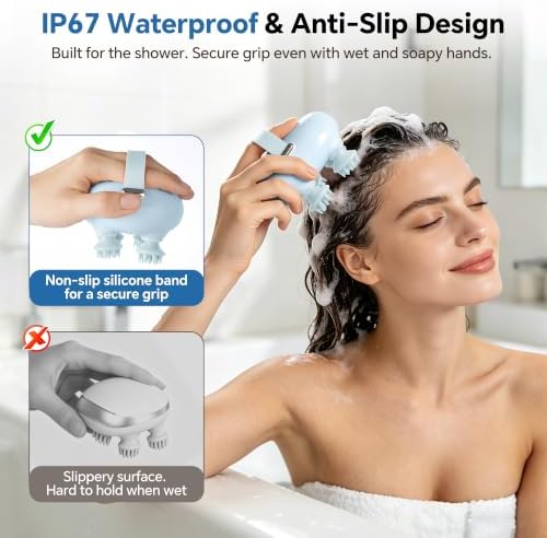 Scalp Massager, Waterproof Head Massager for Head Neck Body - Image 3