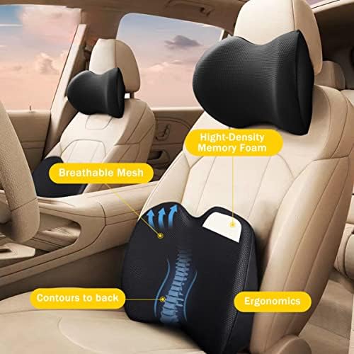 Super Soft Lumbar Support Pillow for Car, 100% Memory Foam Lumbar Pillow - Image 3
