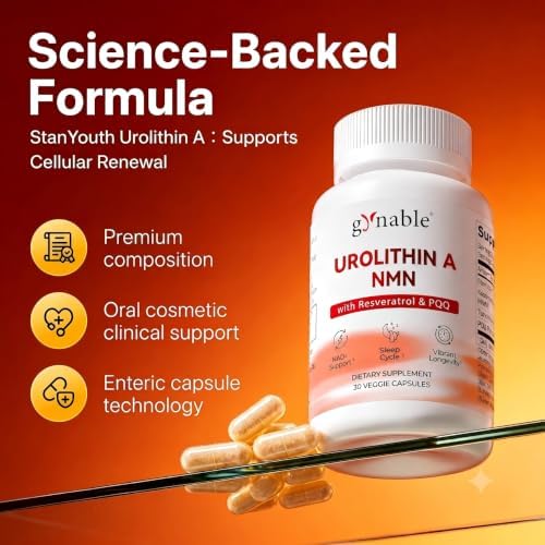 Gynable Urolithin A Supplement with NMN & PQQ, Cellular Energy - Image 6