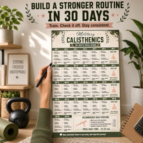 2pcs Military Calisthenics Workout for Women Poster Unframed 12x18 in - Image 6