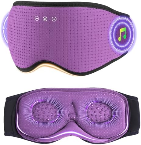 MUSICOZY Bluetooth Sleep Headphones with 3D Eye Mask for Zero Pressure by MUSICOZY