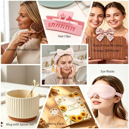 Birthday Gifts for Women 15-Pc Spa Gift Basket Package (Pink) - Image 6