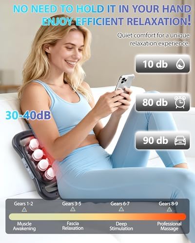UFFAE 16-Head Massage Gun, Deep Tissue Percussion Massager with 9 Modes & 9 Intensities, 2600mAh Battery Back Massager for Pain Relief Deep Tissue for Muscle Pain Relief in Back, Legs, Shoulders - Image 2