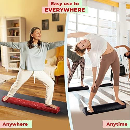 Yes4All High-Density EPP Half Round Back Roller Foam, Exercise Foam Roller for Yoga, Pilates & Stretching - 12, 18, 24, 36 inch - Image 4