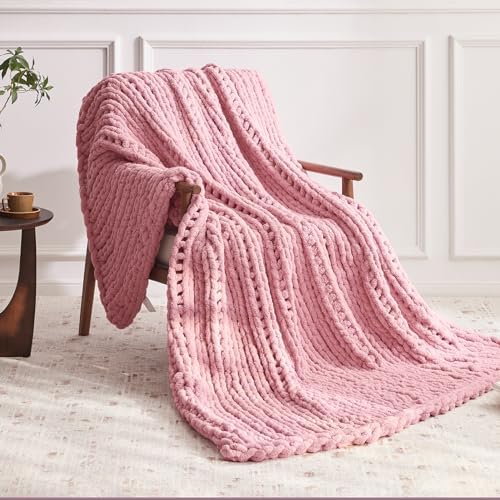 Negwoo Chunky Knit Throw Blanket, Knitted Throw Chenille Yarn, 30"*40" - Image 2
