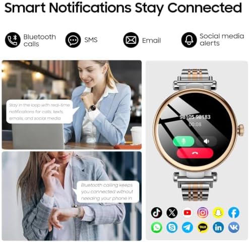 TOZO S8 AMOLED Smart Watch for Women Men, Fitness Tracker with Bluetooth Calling & Notifications, 3ATM Waterproof, Sleep & Stress Tracking, 100+ Sports Modes, 200+ Watch Faces, for Android iOS - Image 4