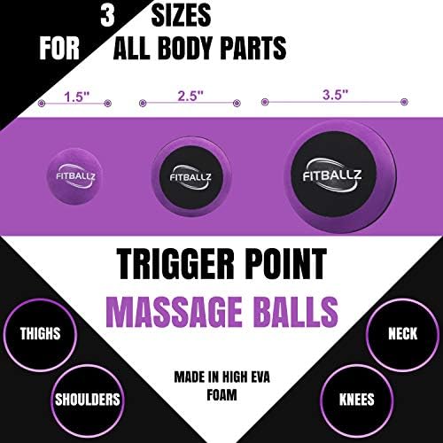 Myofascial Trigger Point Release & Deep Tissue Therapy Kit 6 Pack – Foam, Spiky & Peanut Balls in 3 Sizes - Image 2