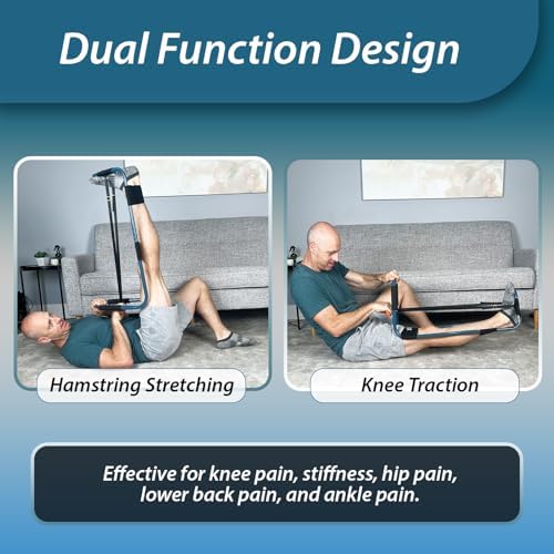 Flex Frame Knee & Hamstring Stretching Device – Adjustable Leg Traction for Knee Pain, Hip Pain, Lower Back Relief, IT Band, Post-Surgery Rehab, Knee Inversion Stretching. - Image 3