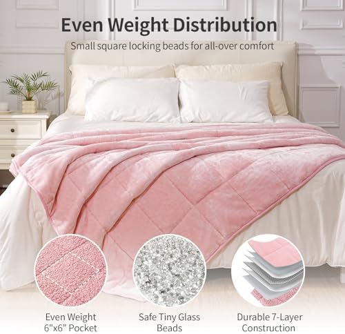 Uttermara Weighted Blankets for Adults Queen Size, 20lbs 60x80 inches - Image 6