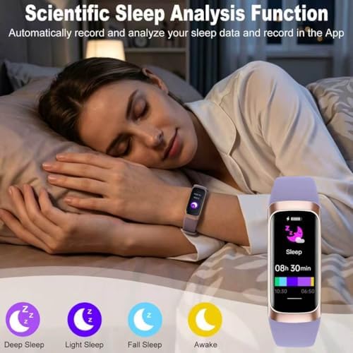 Fitness Tracker, 2026 Smart Band with Heart Rate & Activity Tracker, IP67 Waterproof Smartwatch with Sleep Tracking & Step Counter for Men Women, Orchid Purple - Image 3