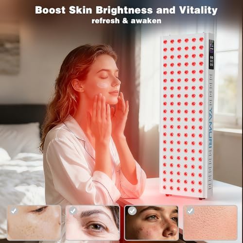 Infrared & Red Light Therapy Device for Face & Body – High Power LED Panel Lamp for Anti-Aging, Pain Relief, Skin Recovery & Home Spa Relaxation – YA120 - Image 5