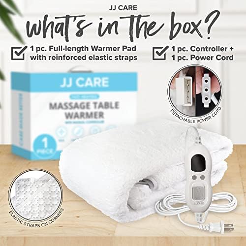 JJ CARE Massage Table Warmer 30"x73", Sherpa Fleece, 3 Heat Control Settings, 13ft Power Cord & Overheat Protection for Massage Therapy Bed Warmer Mattress Table Pad - Image 3