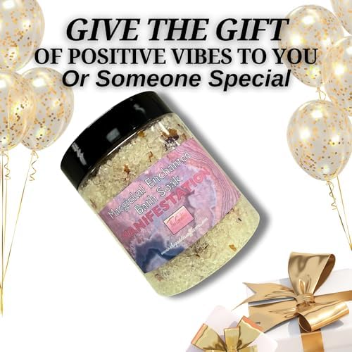 Manifestation Bath Salts – Dead Sea Salt Bath Soak for Intentions, Spiritual Cleansing & Ritual Use 12oz - Image 4