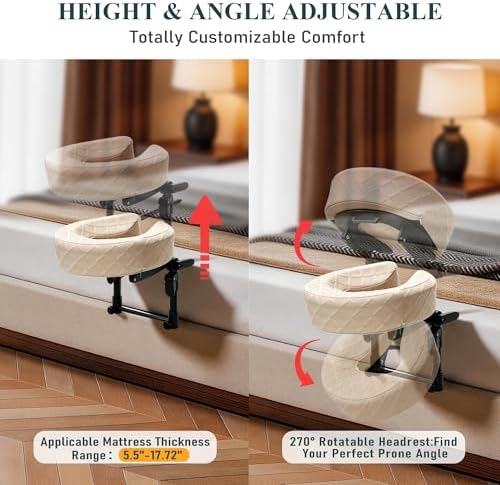 Massage Headrest for Bed, Face Down Massage Pillow & Face Cradle - Image 3