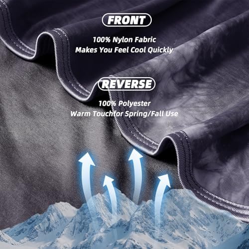 inhand Cooling Throw Blanket for Hot Sleepers (50"x60", Black) - Image 4