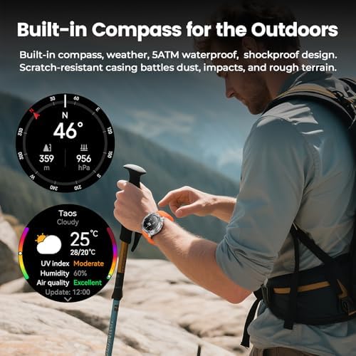 Running Smart Watch for Men, 1.43" AMOLED,5ATM Waterproof,170+ Sport Modes - Image 3