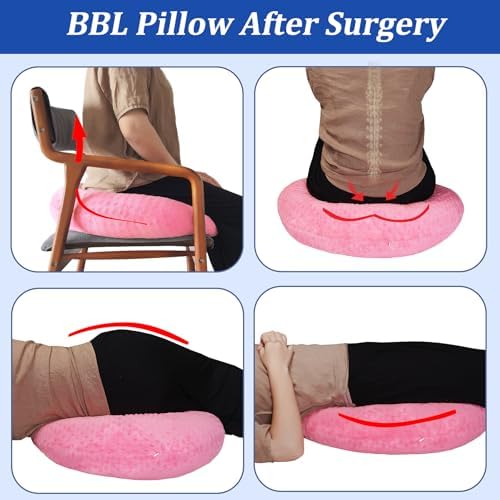 BBL Pillow After Surgery, Brazilian Butt Lift Foam Cushion for Sitting - Image 5