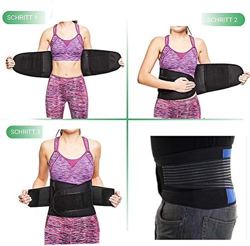 Deluxe Neoprene Double Pull Lumbar Lower Back Support Brace Exercise Belt Waist Trainer Belt - Image 6
