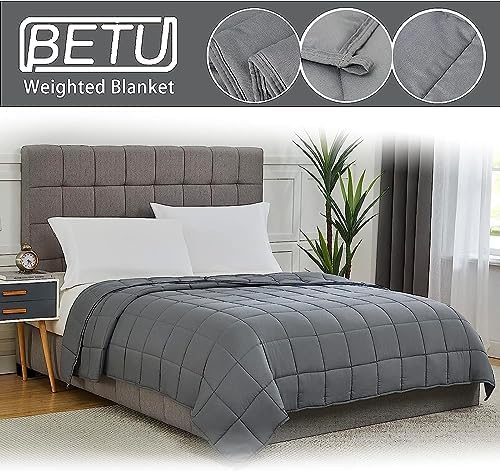 Weighted Blanket for Adults 17lbs, 60"x80", Queen Size Cooling Heavy Throw Blanket for 160-180lbs, Microfiber Soft Big Blankets Weighted Comforter, Grey - Image 4